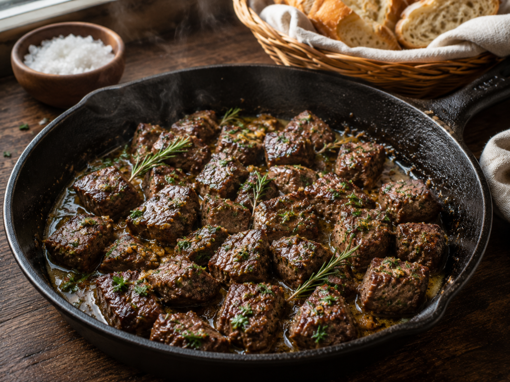 Easy Garlic Butter Steak Bites (15-Minute Restaurant-Quality Dinner!)