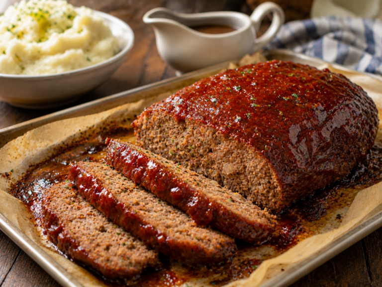 Easy Homemade Classic Meatloaf (Juicy & Tender)