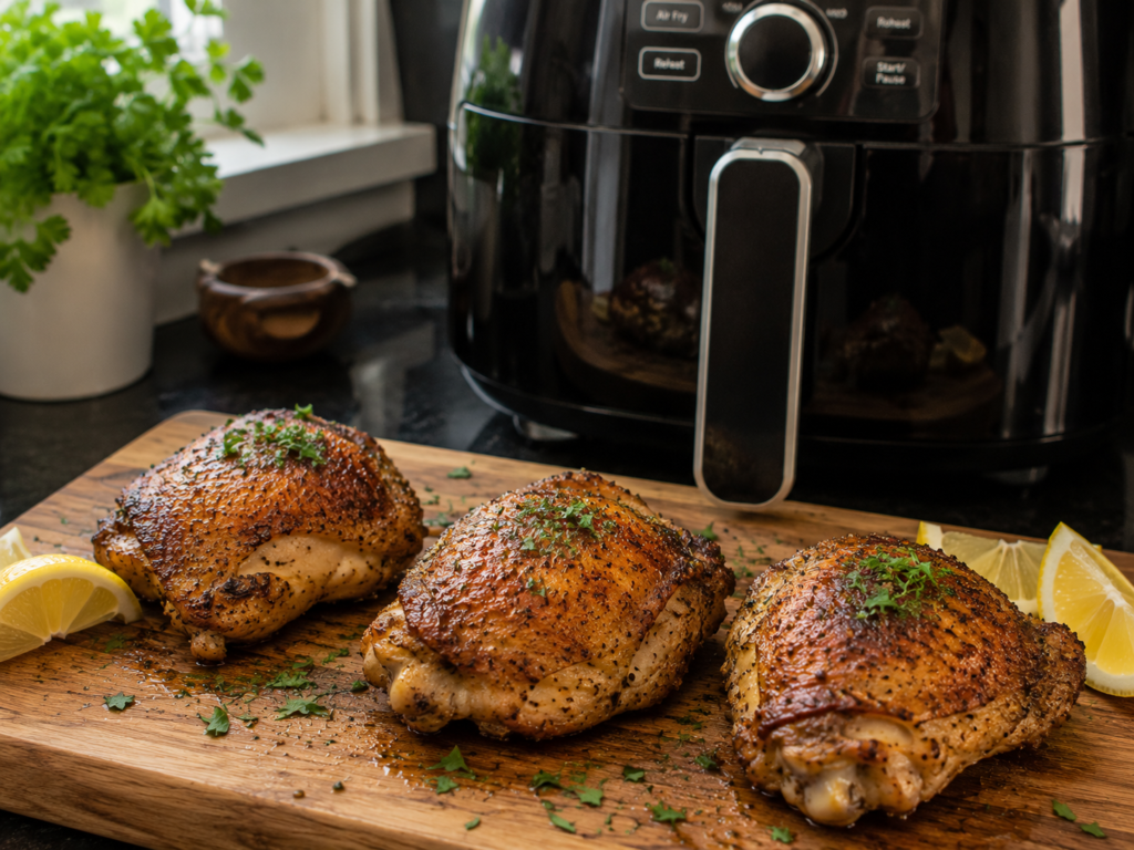 Crispy Air Fryer Chicken Thighs (Easy 20-Minute Dinner Magic!)