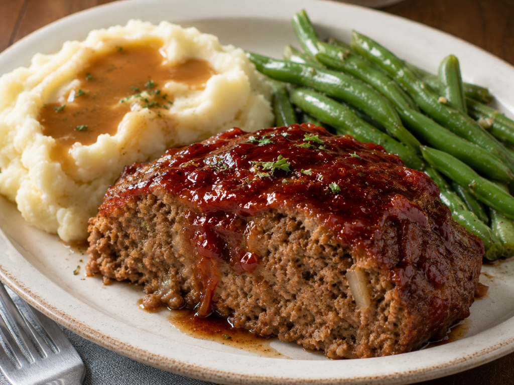 Easy Homemade Classic Meatloaf (Juicy &  Tender)