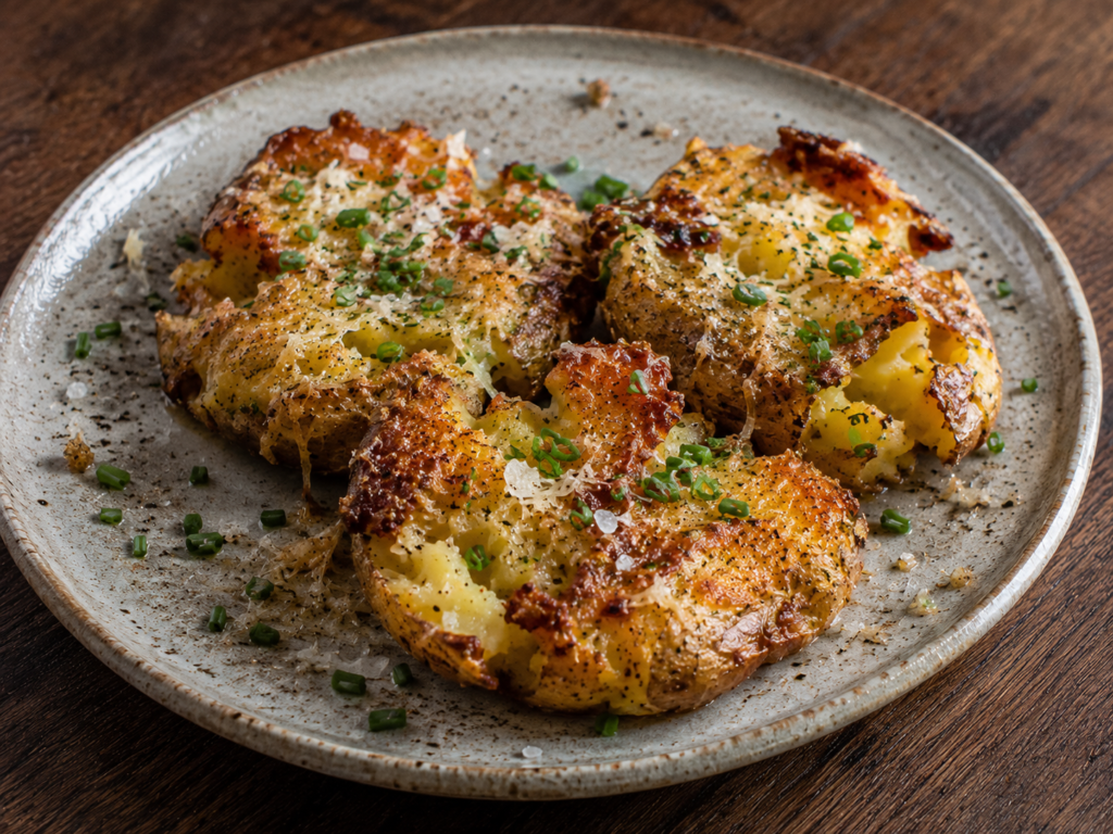 Crispy Air Fryer Smashed Potatoes (Shatter-Crunch Magic!)