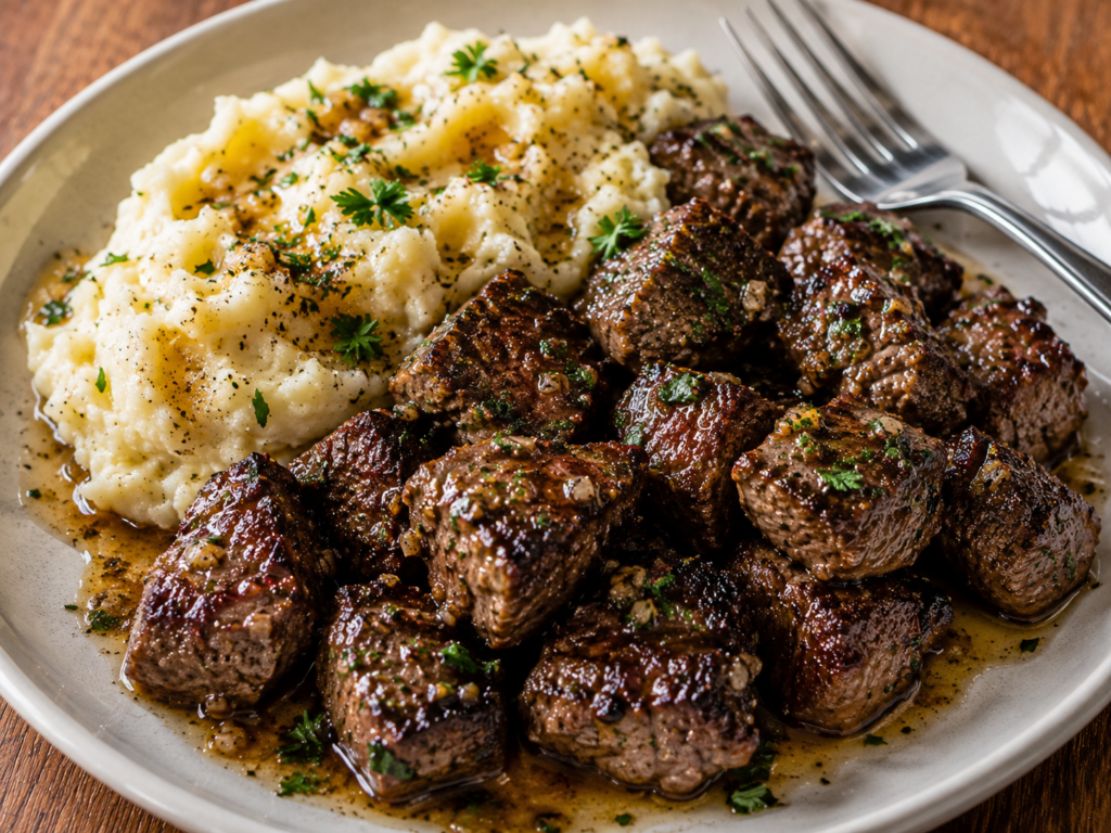 Easy Garlic Butter Steak Bites (15-Minute Restaurant-Quality Dinner!)