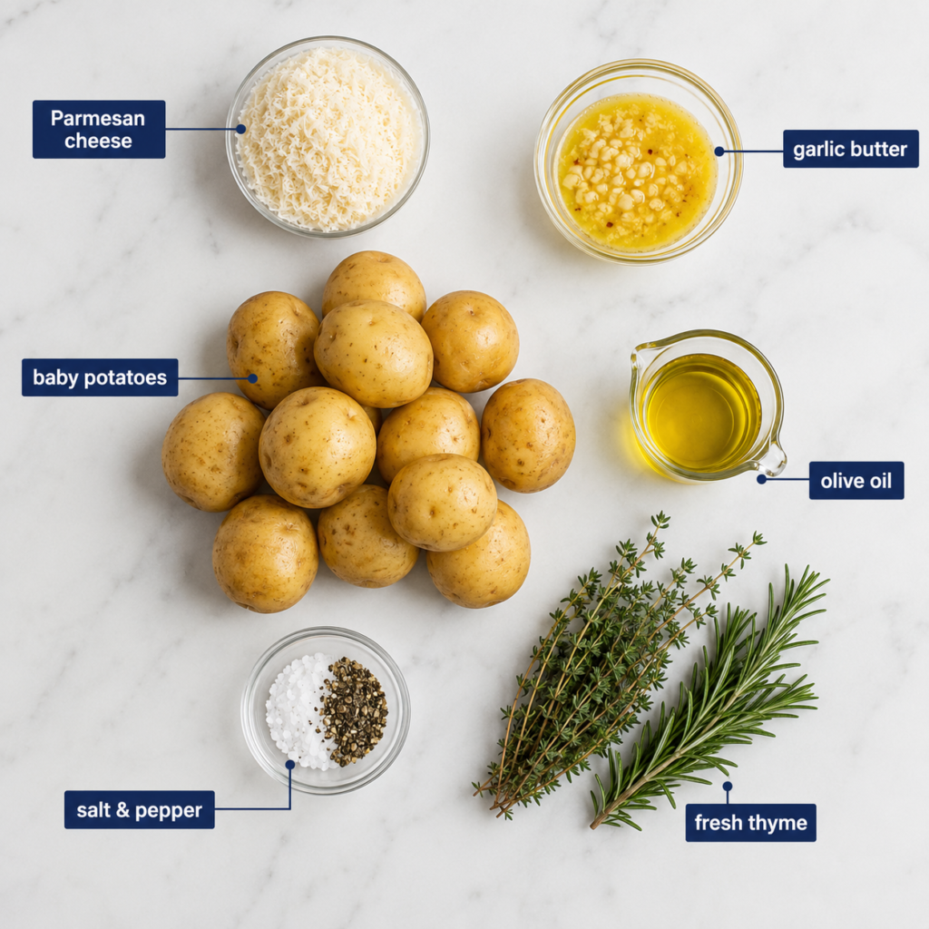 What You Need for Air Fryer Smashed Potatoes (Ingredient Breakdown)