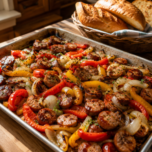 Easy Sheet Pan Sausage and Peppers (30-Minute Dinner)