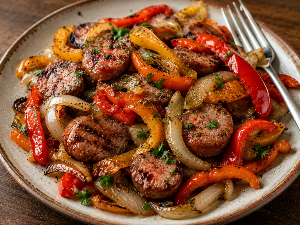 Easy Sheet Pan Sausage and Peppers (30-Minute Dinner)