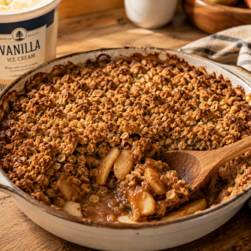 Best Easy Apple Crisp Recipe with oats (Extra Crispy Topping!)