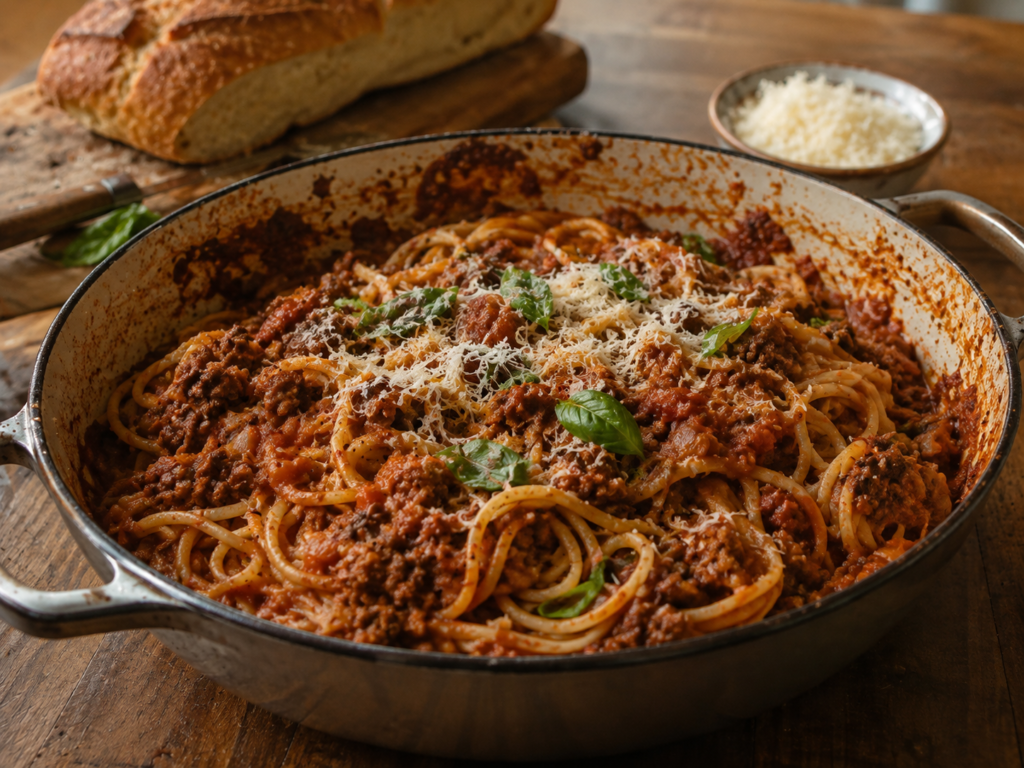 Homemade Spaghetti Bolognese (Rich, Thick & Easy Dinner!)