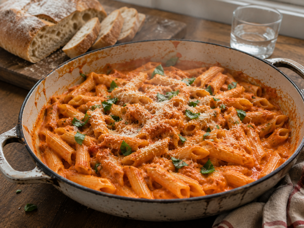Easy 30-Minute Penne Alla Vodka (Creamy, Homemade Pink Sauce!)