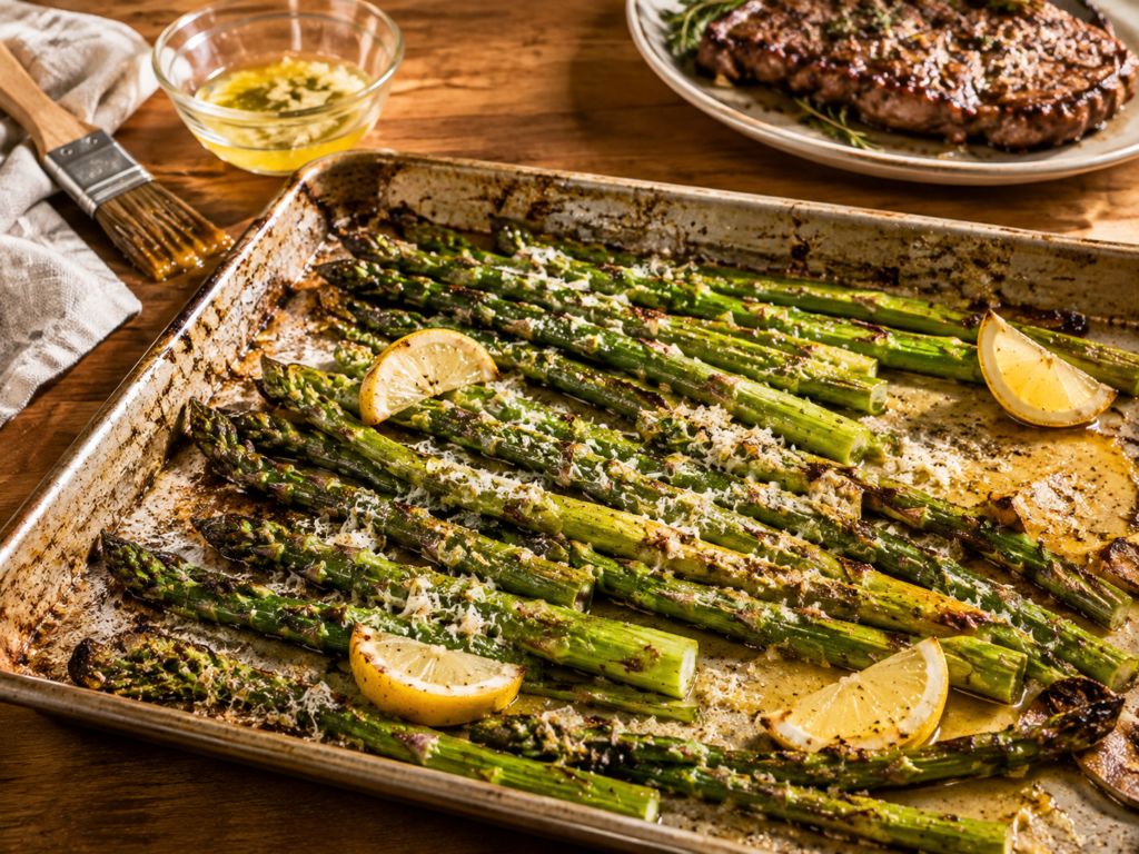 Easy Garlic Butter Roasted Asparagus (15-Minute Side!)