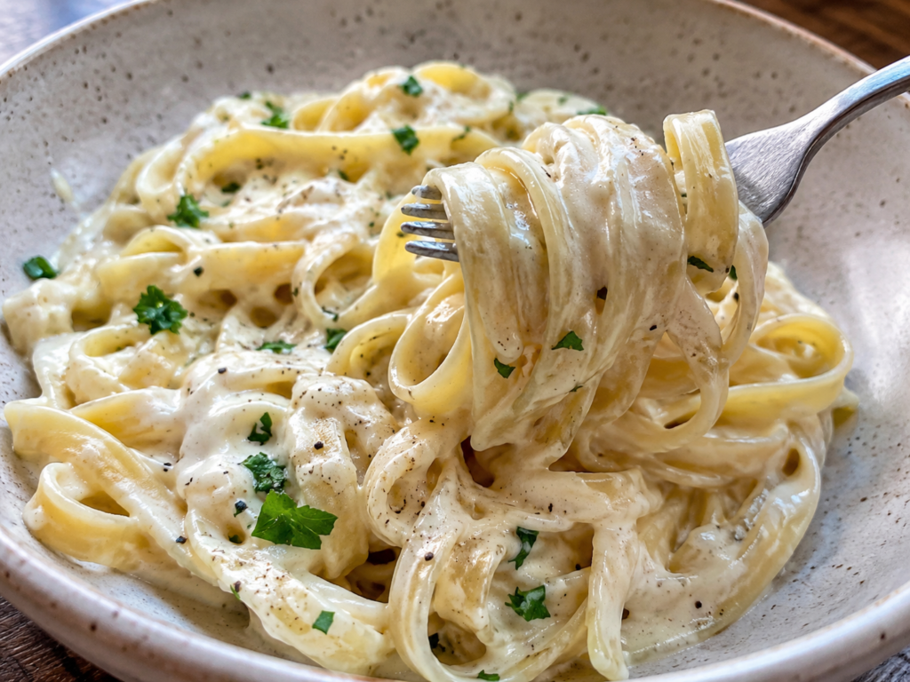Easy Creamy Fettuccine Alfredo (20-Minute Homemade Dinner!)