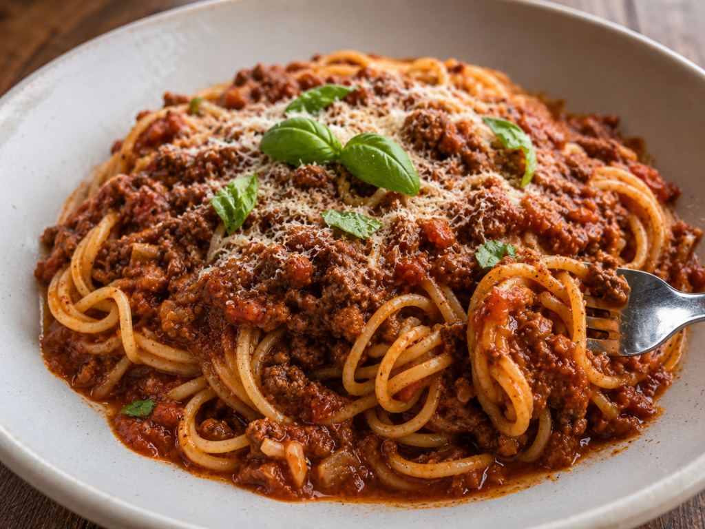 Homemade Spaghetti Bolognese (Rich, Thick & Easy Dinner!)