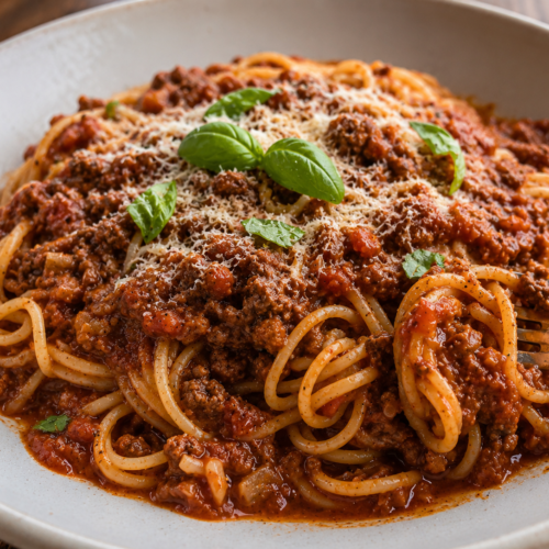 Homemade Spaghetti Bolognese