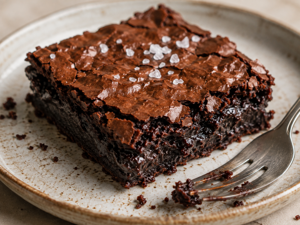 Best Homemade Fudgy Chocolate Brownies (Perfect Shiny Crackly Top!)