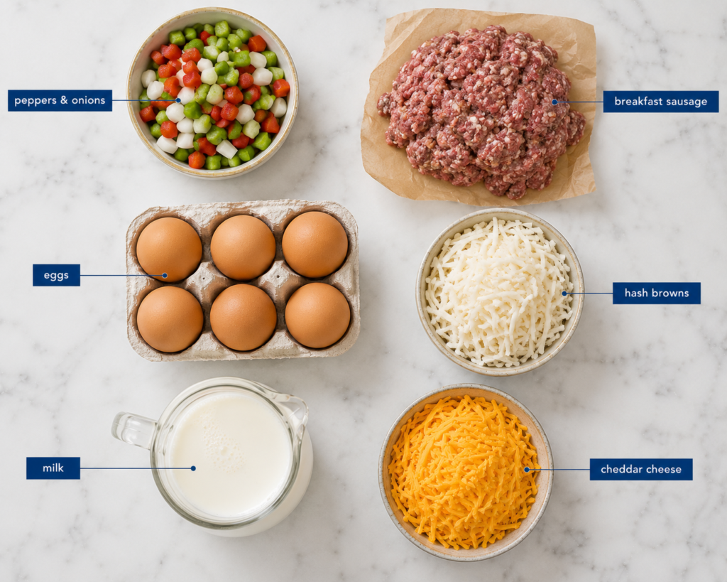 Homemade Breakfast Casserole (Easy 30-Minute Recipe)