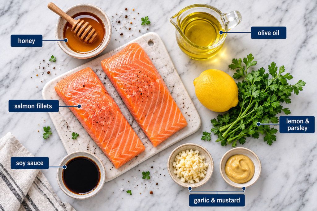 Ingredients You'll Need for Air Fryer Salmon
