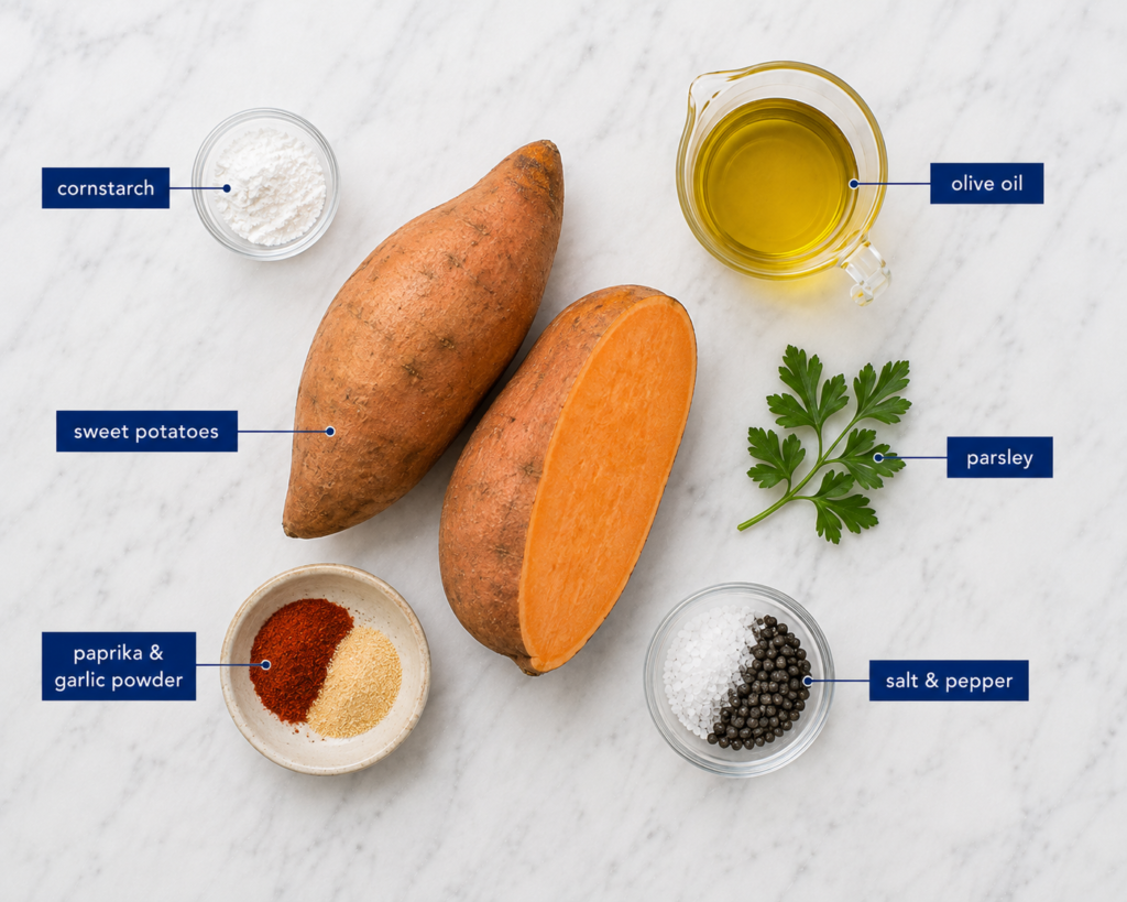 Easy Roasted Sweet Potato Wedges (Crispy & Fluffy!)