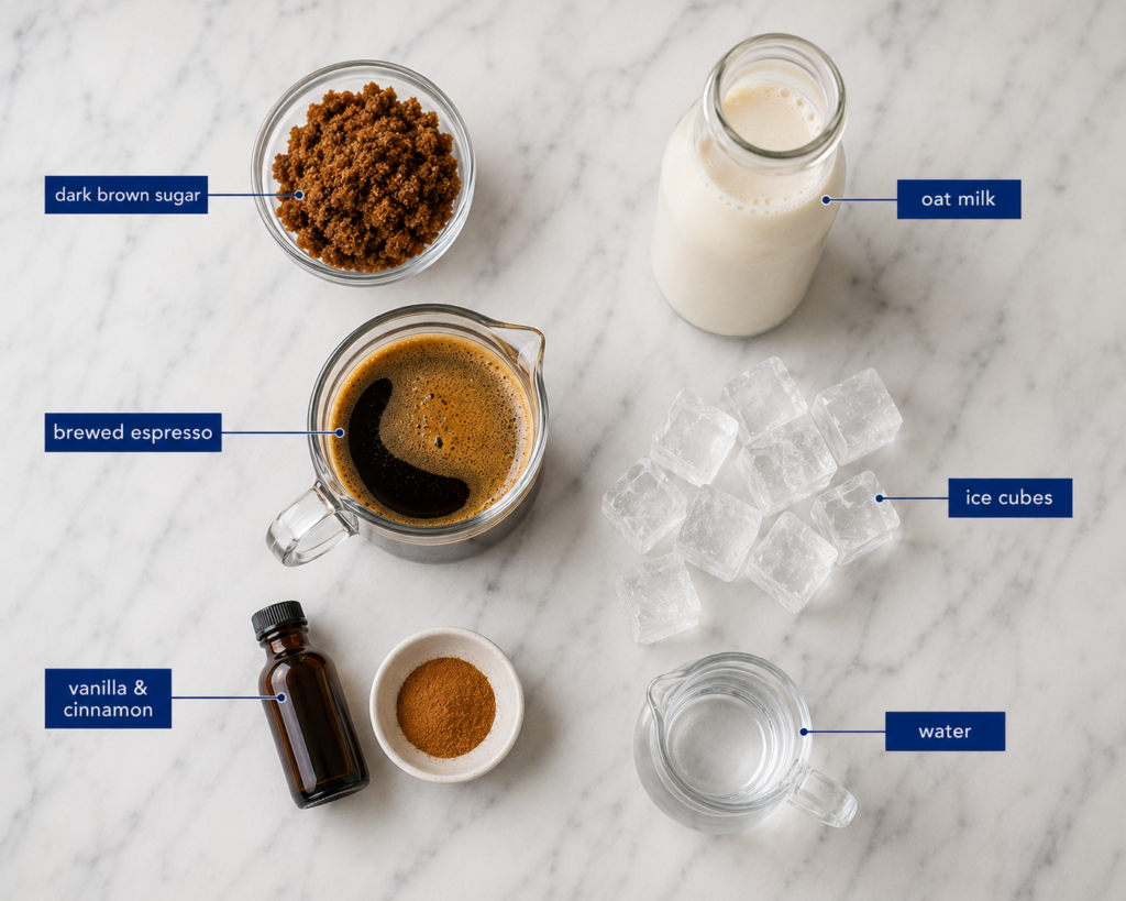 Easy Iced Brown Sugar Oatmilk Espresso (Best Starbucks Copycat!)