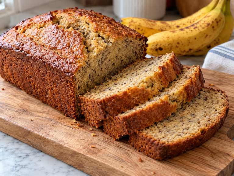 Healthy Banana Bread – Moist, Naturally Sweet & Easy