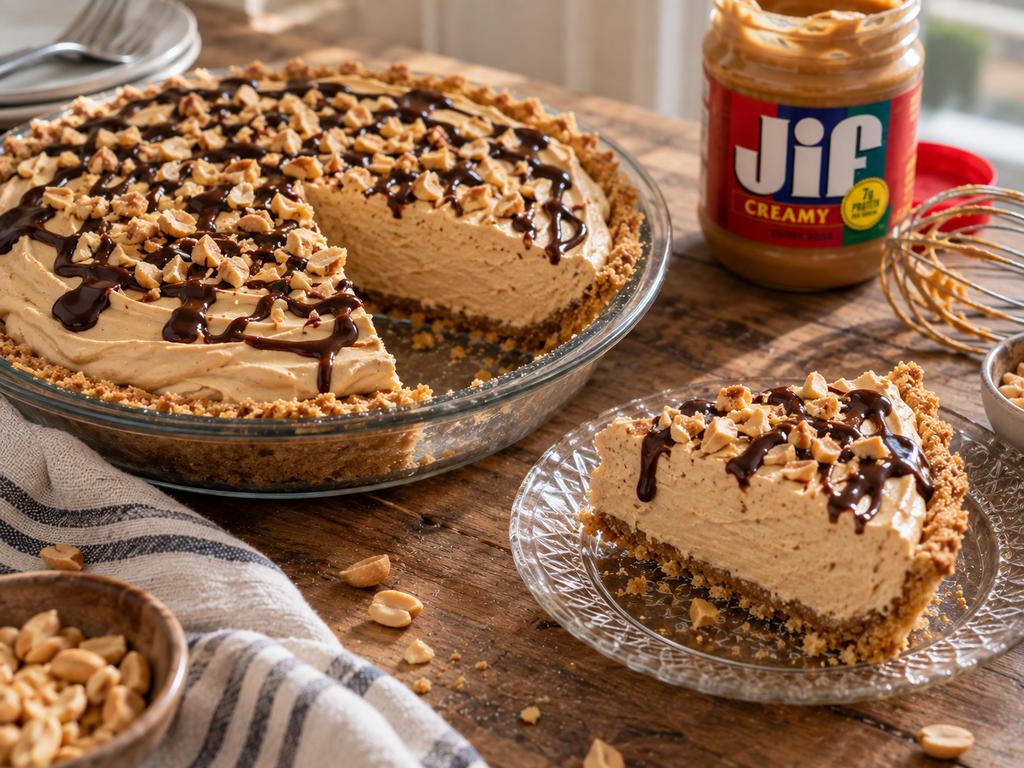 Easy No-Bake Peanut Butter Pie (Ultra Creamy & Light!)
