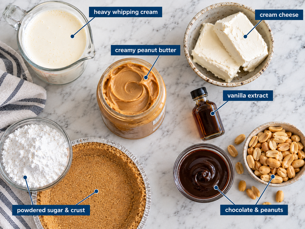 Easy No-Bake Peanut Butter Pie (Ultra Creamy & Light!)