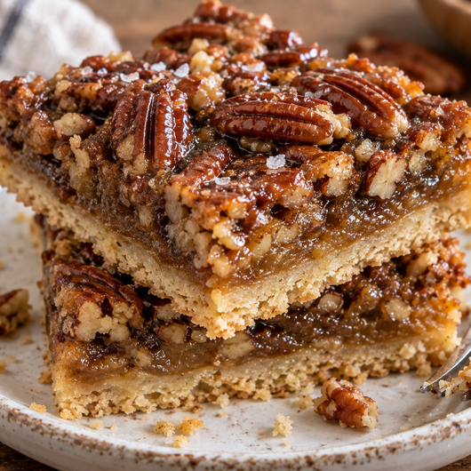 Easy Pecan Pie Bars with Shortbread Crust (No Soggy Bottom!)