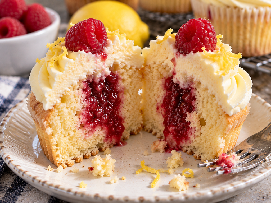Easy 12-Pack Raspberry Lemon Cupcakes (Ultra Moist!)