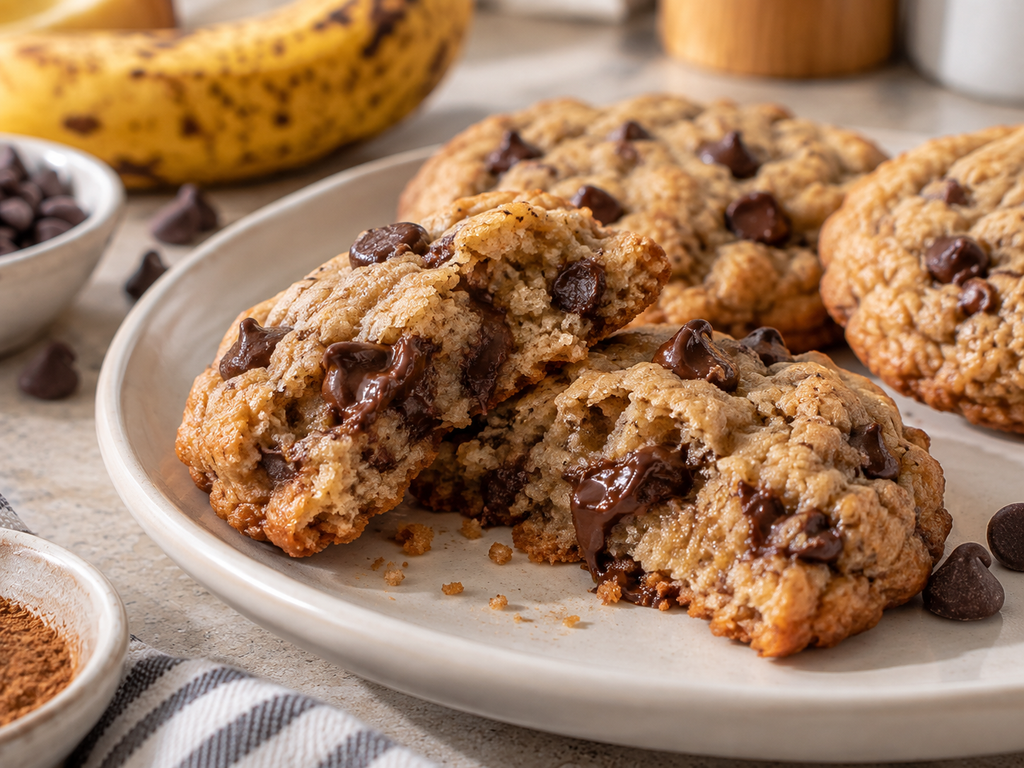 Banana Bread Cookies – Soft, Chewy & Full of Banana Flavor
