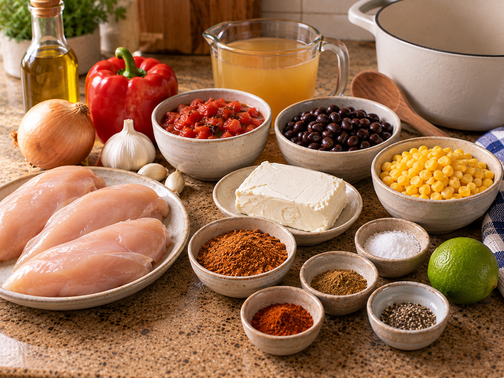 Chicken Taco Soup Recipe – Creamy, Easy & One-Pot