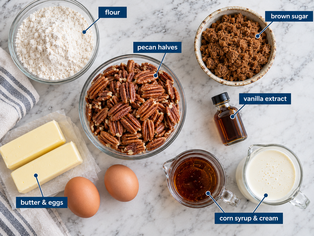 Easy Pecan Pie Bars with Shortbread Crust (No Soggy Bottom!)