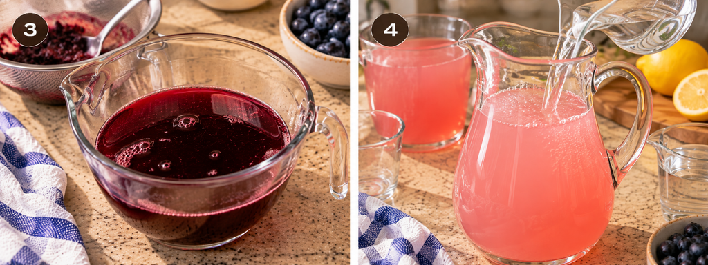 Pink Lemonade Blueberry – Easy Homemade Blueberry Lemonade
