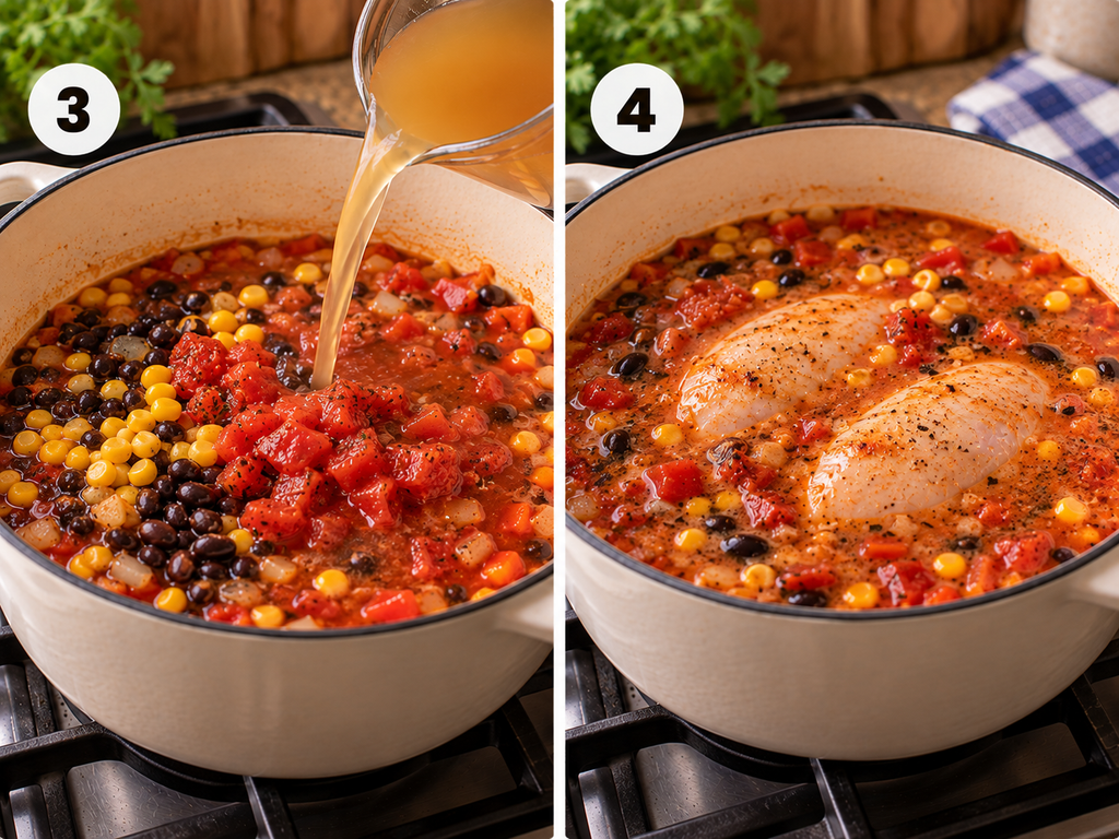 Chicken Taco Soup Recipe – Creamy, Easy & One-Pot