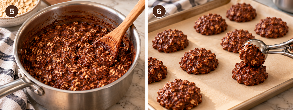 No Bake Oatmeal Cookies – Easy, Chewy & Chocolatey