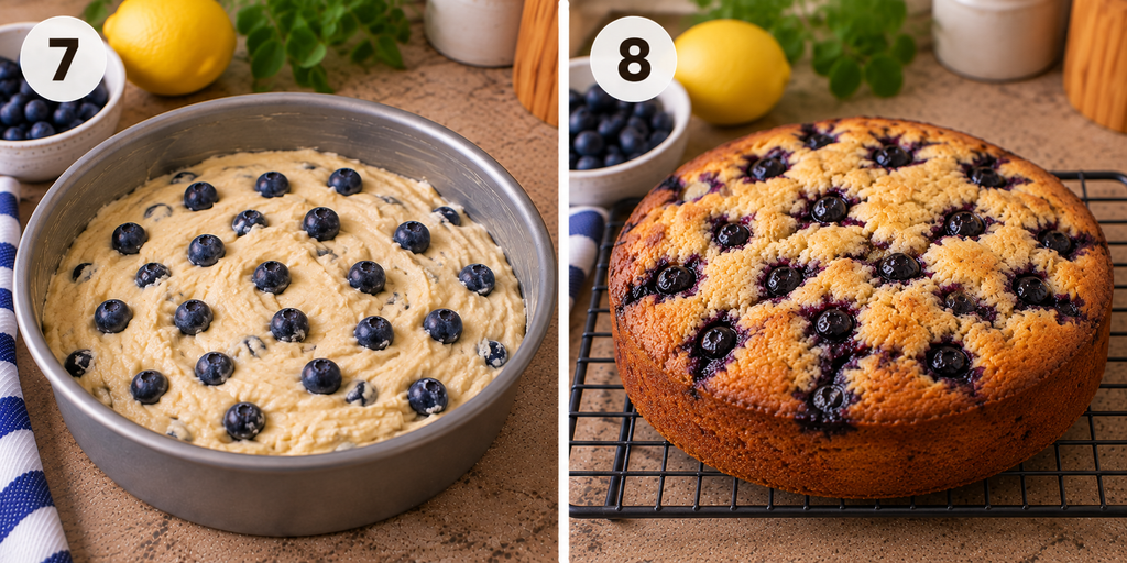 Blueberry Cake Recipe – Moist, Tender & Bursting with Blueberries
