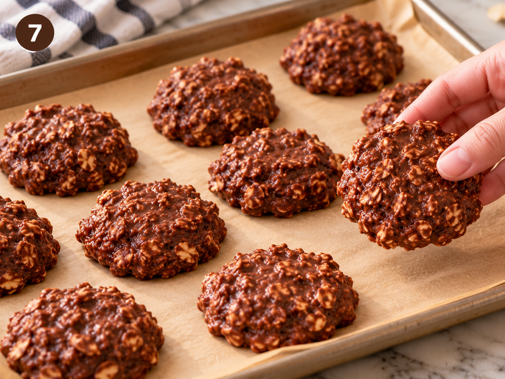 No Bake Oatmeal Cookies – Easy, Chewy & Chocolatey