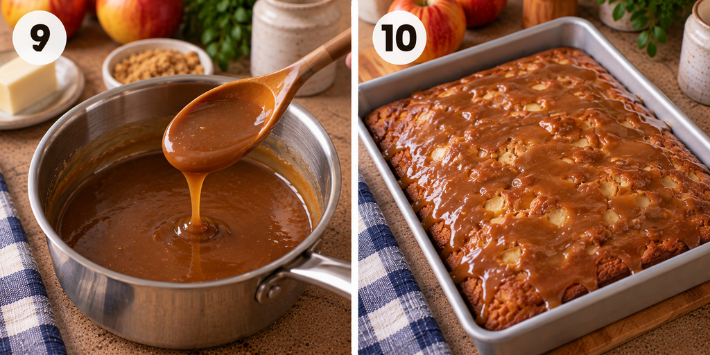 Caramel Apple Cake Recipe – Moist, Easy & Covered in Caramel