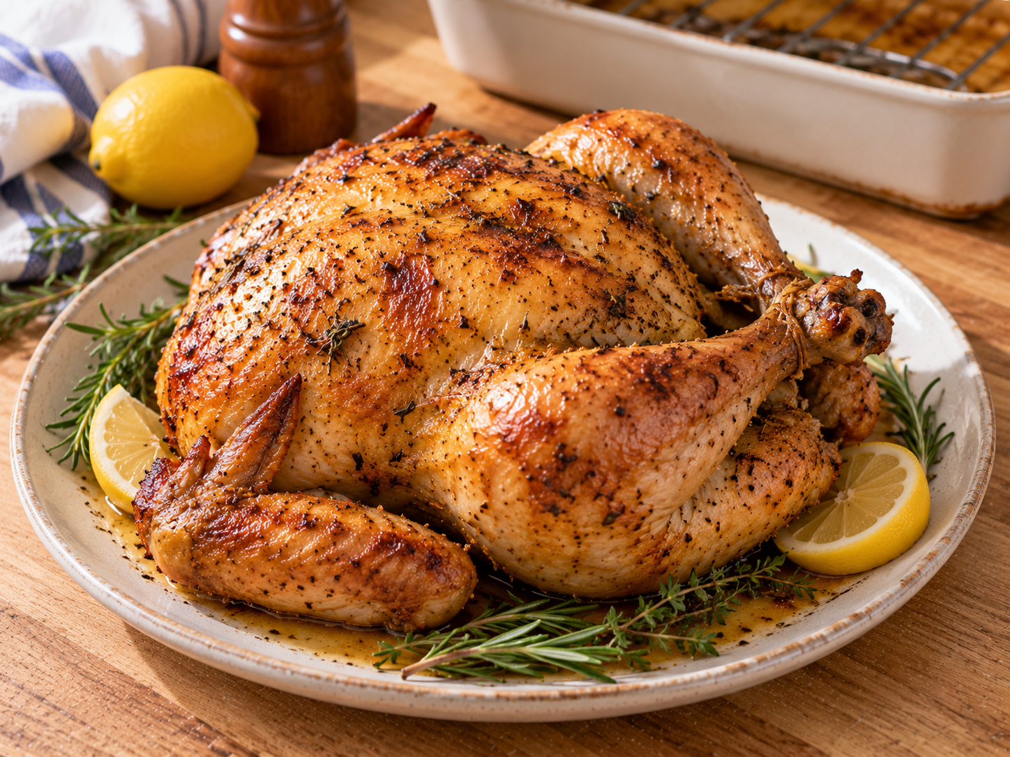 Roast Chicken Recipe – Juicy Chicken With Crispy Skin