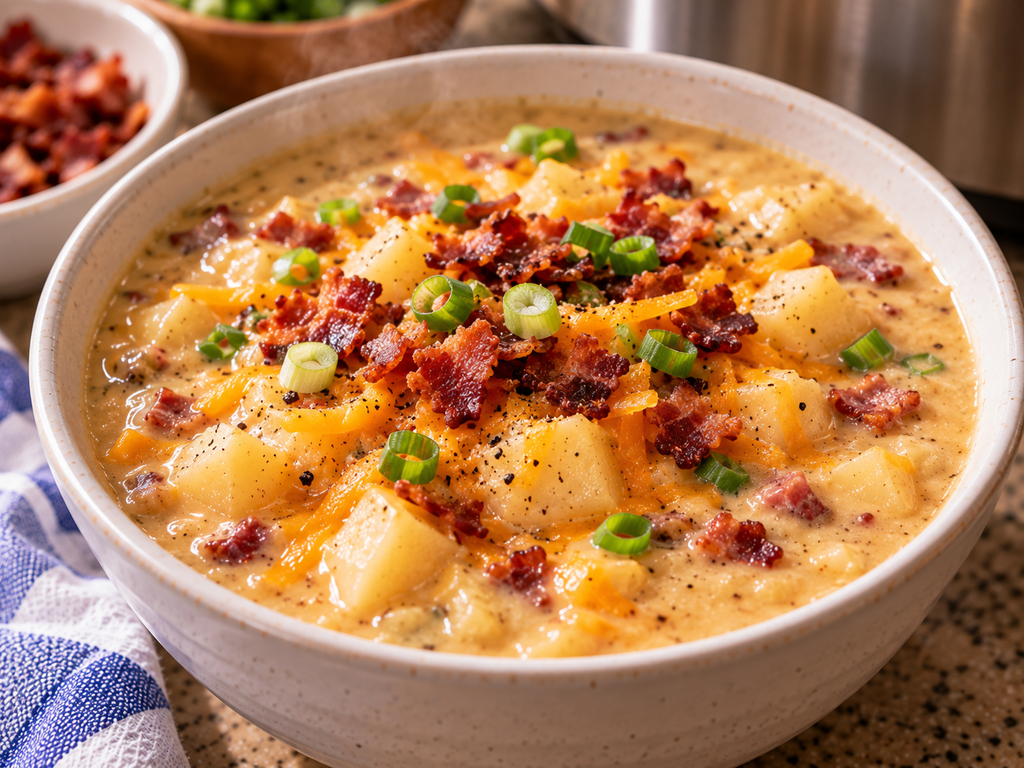 Potato Soup Recipe Crock Pot – Creamy & Easy Slow Cooker Soup