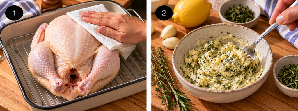 Roast Chicken Recipe – Juicy Chicken With Crispy Skin