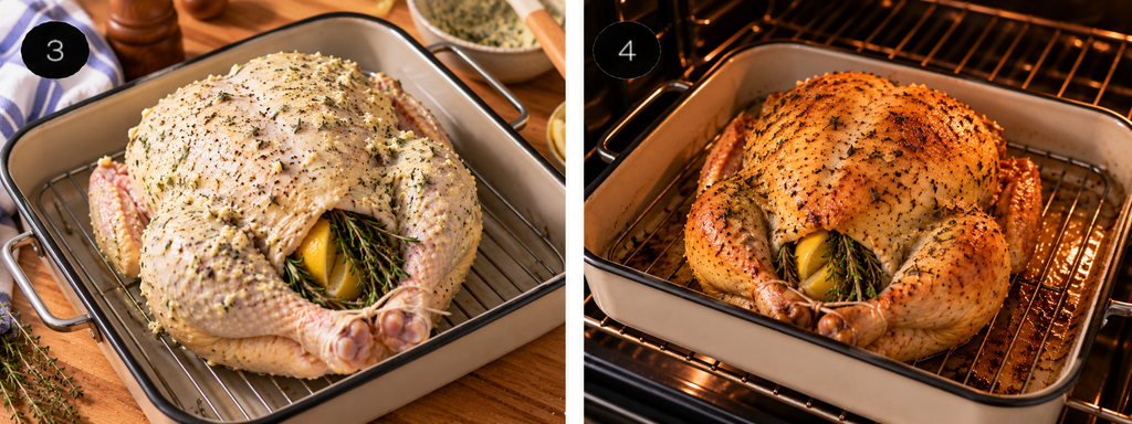 Roast Chicken Recipe – Juicy Chicken With Crispy Skin