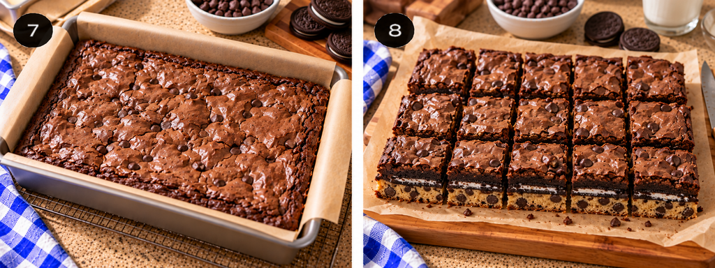 Slutty Brownies – Cookie, Oreo & Fudgy Brownie Layers